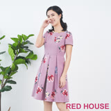 RED HOUSE 蕾赫斯-花邊花朵洋裝(紫色)