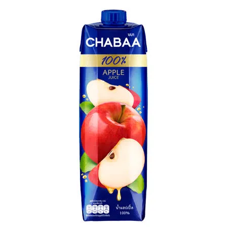 泰國《CHABAA》啜吧-100% 蘋果汁1000ml