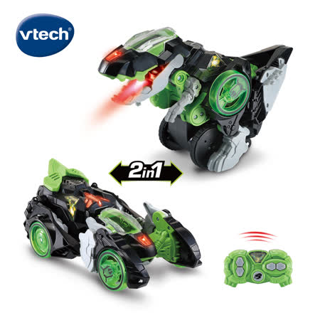【Vtech】遙控聲光變形恐龍車-暴龍-里奧