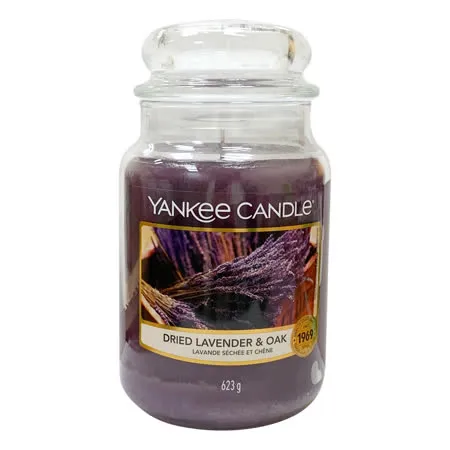 【YANKEE CANDLE】香氛蠟燭(623g) 乾燥薰衣草和橡木香 DRIED LAVENDER&OAK