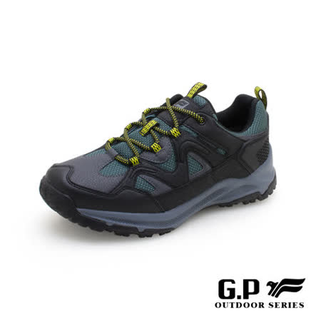 G.P低筒防水登山休閒鞋(P7762M-10)藍綠(SIZE:39-44)