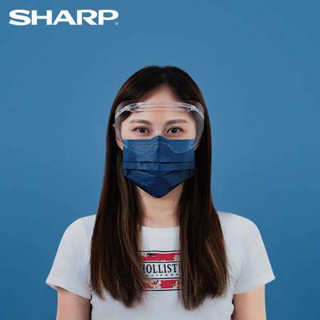 SHARP 夏普 奈米蛾眼科技防護眼罩 4入