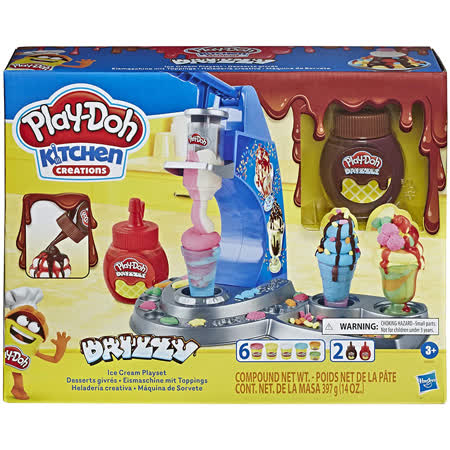 《 Play-Doh 培樂多 》廚房系列 雙醬冰淇淋遊戲組