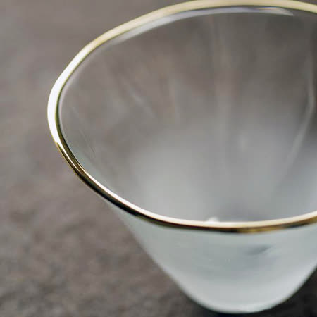 日本富硝子 - 富士山大清酒杯 - 鉑金對杯組 (2件式) - 禮盒組 (180ml)
