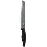 《EXCELSA》鋸齒麵包刀(黑20cm)