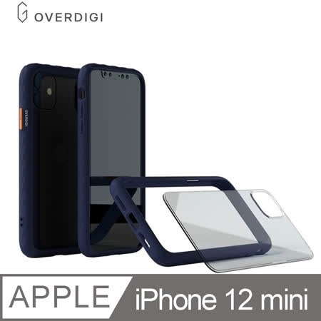 OVERDIGI iPhone 13 mini 蜂巢晶格雙料軍規防摔透明殼