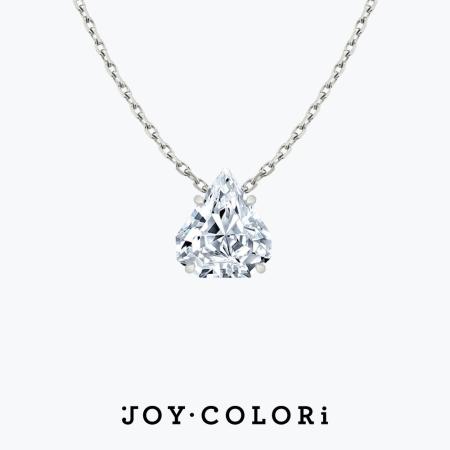 JOY COLORi極簡爪鑲盾形鑽石項鍊 27分 G VS1 100%真鑽 附原廠DIAMOND FOUNDRY證書