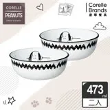 【美國康寧 CORELLE】 SNOOPY 史努比復刻黑白2件式餐具組-B03