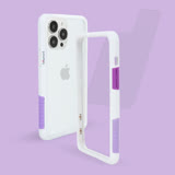 Telephant 太樂芬 iPhone 13 NMDer抗汙防摔手機殼 -白好日紫