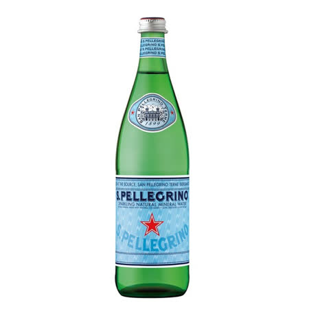買一送一【聖沛黎洛】氣泡礦泉水 750ML(玻璃瓶)
