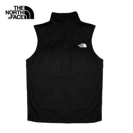 The North Face 男 WindWall 超輕防風防潑水軟殼背心 黑-NF0A4UAXJK3