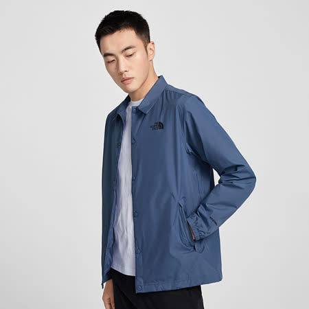 The North Face 
防風教練外套藍色