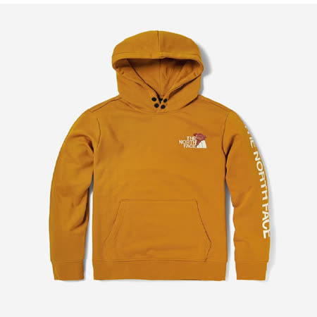 The North Face  
 情侶舒適連帽T 卡其