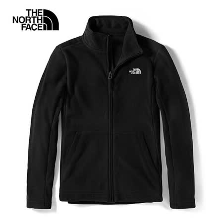 The North Face 女 
抓絨立領外套 黑