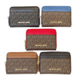 Michael Kors  MK字樣PVC材質零錢/卡片收納包-5色可選 深咖啡紅