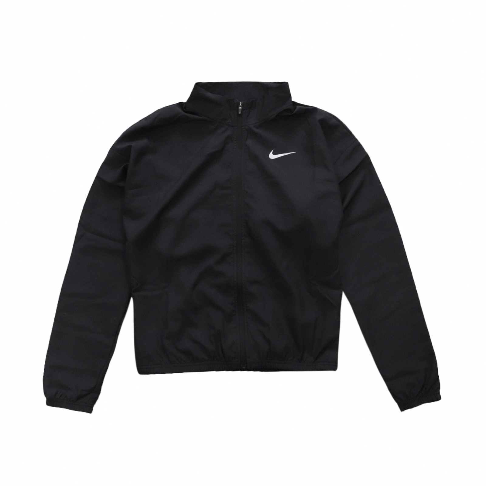 Nike 外套 Swoosh Run Jacket 女款 Dri-FIT 收納成托特包 乾爽 反光 黑 白 DD4926-010 DD4926-010