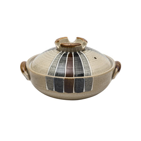 【日本佐治陶器】日本製和風十草系列8號土鍋/湯鍋(2300ML)