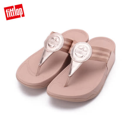 FITFLOP WALKSTAR 經典復刻LOGO夾腳拖鞋 玫瑰金 6212-12701 女鞋