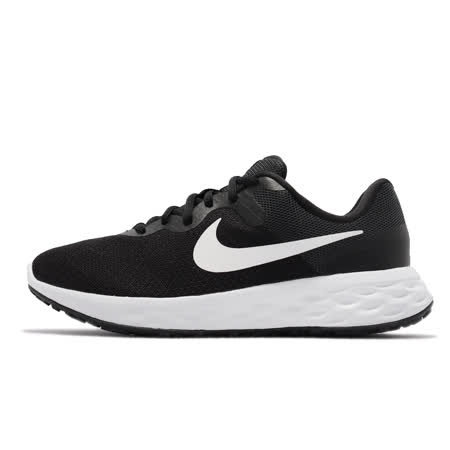 Nike 慢跑鞋 Revolution 6 NN 運動 女鞋 輕量 透氣 舒適 避震 環保理念 球鞋 黑 白 DC3729-003 DC3729-003