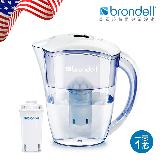 【Brondell】美國邦特爾 H2O+ 長效濾水壺 （白）