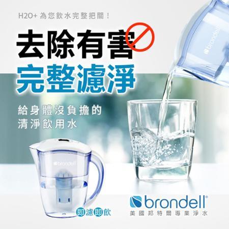 【Brondell】美國邦特爾 純淨濾水壺（白）