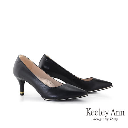 Keeley Ann經典素面羊皮跟鞋(黑色185258110)