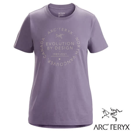 【加拿大 ARCTERYX 始祖鳥】女款 Return To快乾短袖圓領衫.T恤/28859 深未來紫