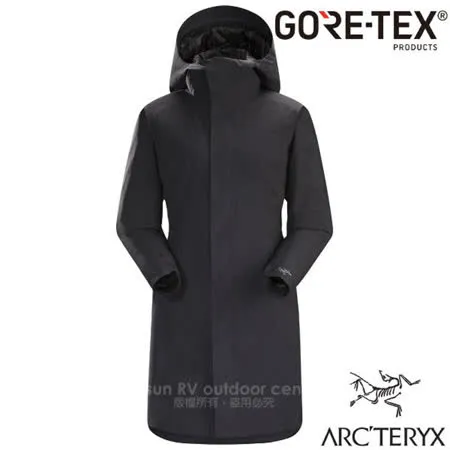 加拿大 ARCTERYX 始祖鳥女款Durant GORETEX 防風防水化纖保暖連帽長外套18156 黑