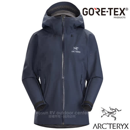 【加拿大 ARCTERYX 始祖鳥】女款 Beta LT Gore-Tex 防風防水透氣連帽外套/26827 幸運藍