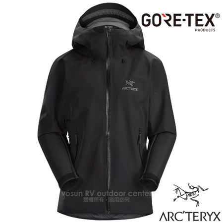 【加拿大 ARCTERYX 始祖鳥】女款 Beta LT Gore-Tex 防風防水透氣連帽外套/26827 黑