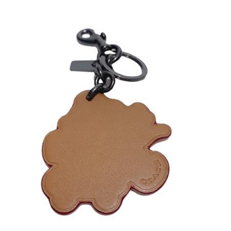 COACH 限量款 黃色米老鼠 Disney X Mickey 皮革鑰匙圈-附防塵袋