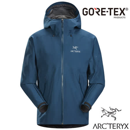 【加拿大 ARCTERYX 始祖鳥】男款 Beta LT Gore-Tex 防風防水透氣連帽外套/26844 縮時藍