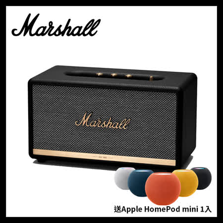 《送HomePod mini》
Marshall Stanmore II Bluetooth 藍牙喇叭-經典黑