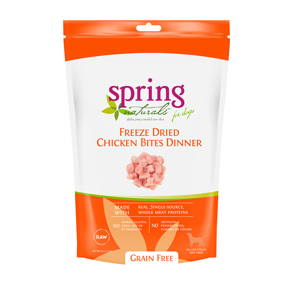 美國 Spring Naturals 曙光冷凍乾燥無穀生食犬用生食 - 雞肉 2.5oz