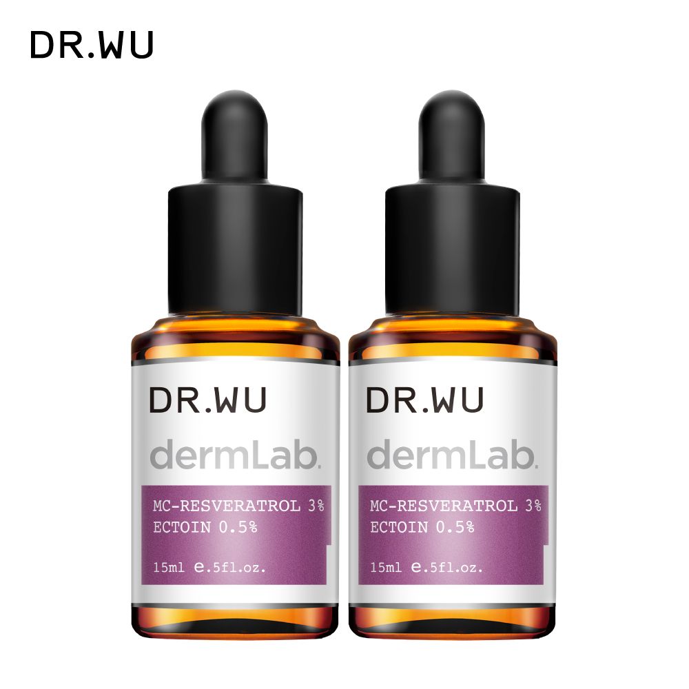 (買一送一)DR.WU 3%白藜蘆醇亮白修護精華15ML