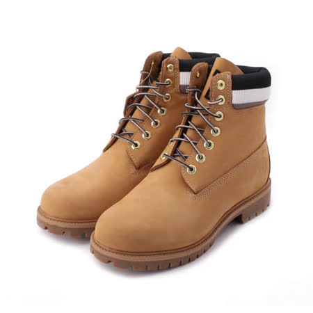 TIMBERLAND 磨砂革橡膠鞋領6吋靴 黃 A2GYX 男鞋