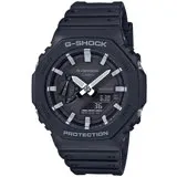 CASIO G-SHOCK 八角防護結構雙顯運動手錶/黑/GA-2100-1A