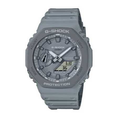 CASIO 卡西歐 G-SHOCK 八角農家雙顯運動手錶/灰/GA-2110ET-8A