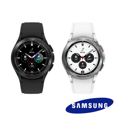 Samsung Galaxy Watch4 Classic 不銹鋼製 42mm (藍牙) 智慧手錶(R880)-送穿戴收納袋+玻璃保護貼+無線充電盤+Type C磁吸充電線+日本製除菌掛片