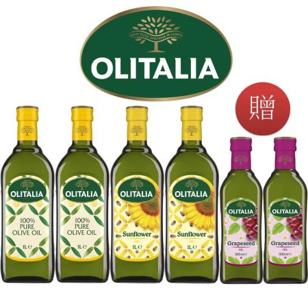 Olitalia奧利塔
純橄欖+葵花油禮盒組