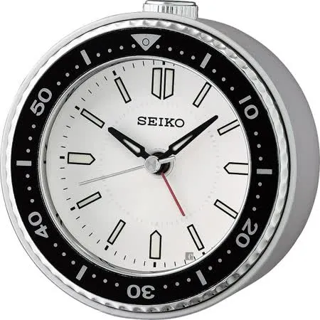 SEIKO 精工 水鬼 造型鬧鐘(QHE184J)-白