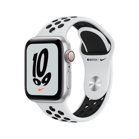 Apple Watch Nike SE (GPS) 40mm - 銀色鋁金屬錶殼-Nike運動錶帶(MKQ23TA/A)