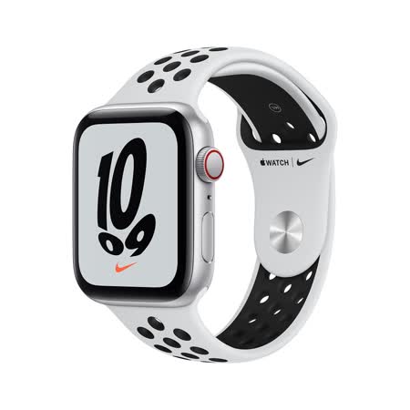 Apple Watch NIke SE (GPS) 44mm - 銀色鋁金屬錶殼-Nike運動錶帶(MKQ73TA/A)