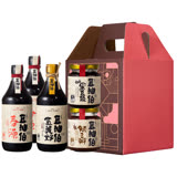 【豆油伯】春好醬料四入窗花禮盒組