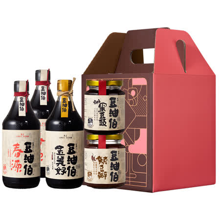 豆油伯
春好醬料四入窗花禮盒組