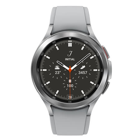 Samsung Galaxy Watch4 Classic 不銹鋼製 46mm (藍牙) 智慧手錶(R890)-送玻璃保護貼+無線充電盤+Type C磁吸充電線+日本製除菌掛片