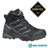 【義大利 SCARPA】男 Gore-Tex GTX 防水透氣中筒避震登山鞋_63090BG 黑/灰