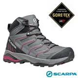 【義大利 SCARPA】女 Gore-Tex GTX 防水透氣中筒避震登山鞋_63090GP 灰/梅紫