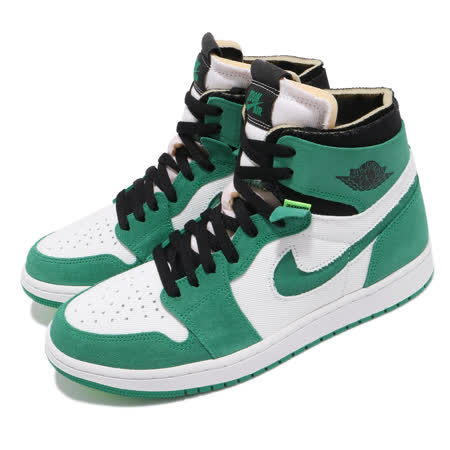 Nike 休閒鞋 Jordan 1 Zoom Air 男鞋 氣墊 舒適 避震 喬丹一代 穿搭 綠 白 CT0978300 CT0978-300