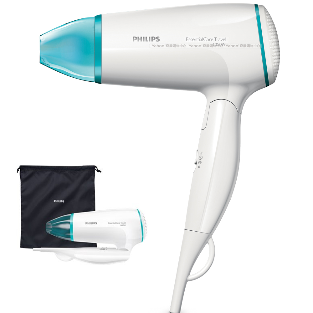 【PHILIPS 飛利浦】旅行用輕巧折疊雙電壓吹風機 BHD006